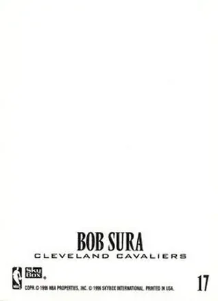 Bob Sura 뒷면