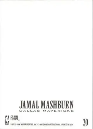 Tył: Jamal Mashburn