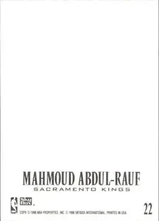 Mahmoud Abdul-Rauf Rückseite