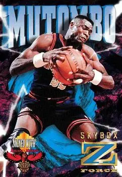 1996-97 SkyBox Z-Force #24 Z-Cling Dikembe Mutombo
