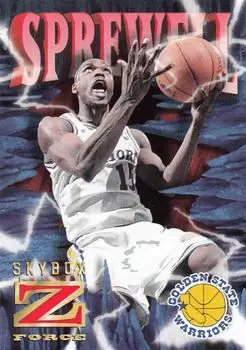 1996-97 SkyBox Z-Force #31 Z-Cling Latrell Sprewell
