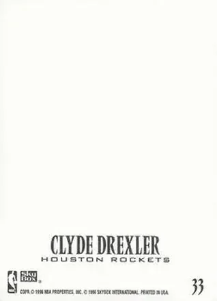 Clyde Drexler Rückseite