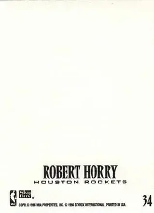 Robert Horry 뒷면