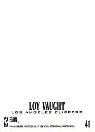 Tył: Loy Vaught