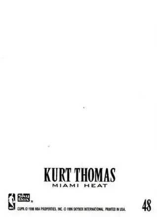 Kurt Thomas Rückseite