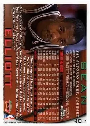 Sean Elliott 뒷면