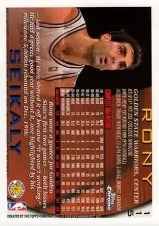 Retro di Rony Seikaly
