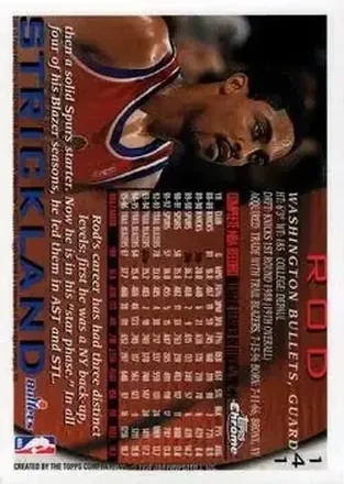 Verso de Rod Strickland
