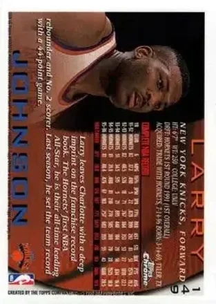 Larry Johnson 뒷면