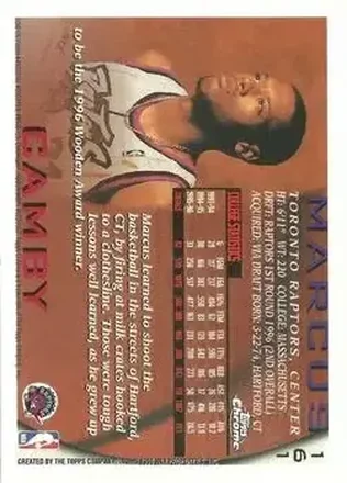 Retro di Marcus Camby