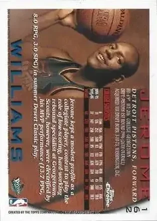 Jerome Williams Rückseite