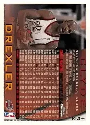 Clyde Drexler Rückseite
