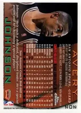 Avery Johnson 뒷면