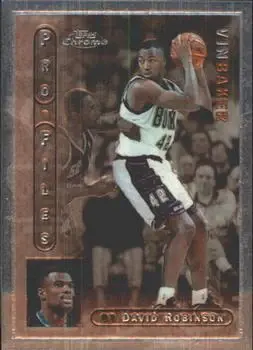 1996-97 Topps Chrome #PF-4 ProFiles by David Robinson Vin Baker
