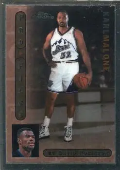 1996-97 Topps Chrome #PF-18 ProFiles by David Robinson Karl Malone