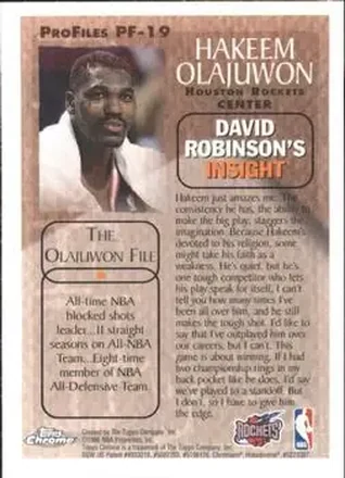 Hakeem Olajuwon back