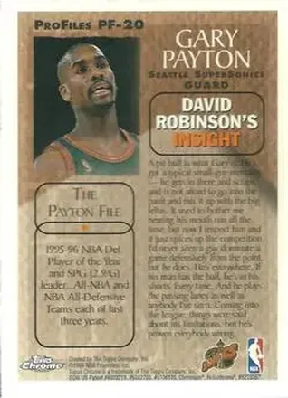 Gary Payton 裏面