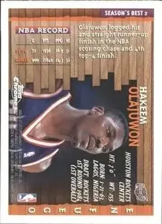 Verso de Hakeem Olajuwon