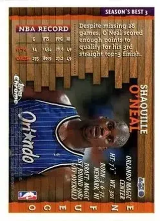 Shaquille O'Neal back