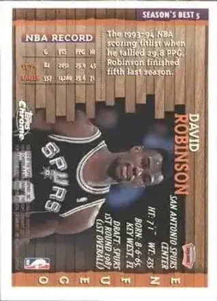 David Robinson 裏面