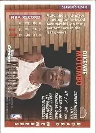 Dikembe Mutombo 뒷면