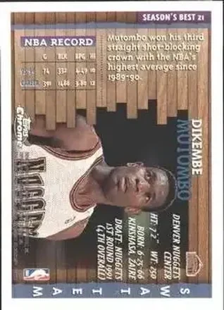 Retro di Dikembe Mutombo