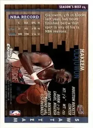 Hakeem Olajuwon 뒷면