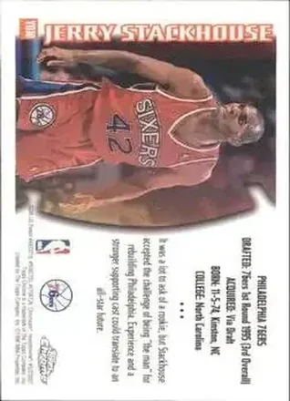 Verso de Jerry Stackhouse