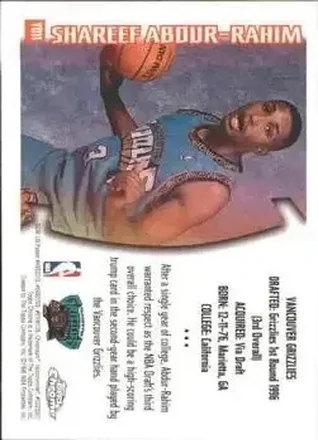 Shareef Abdur-Rahim 뒷면