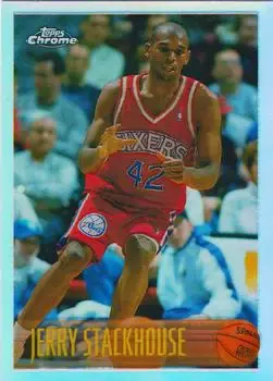 1996-97 Topps Chrome #42R Refractors Jerry Stackhouse