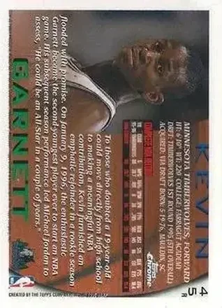 Kevin Garnett Rückseite