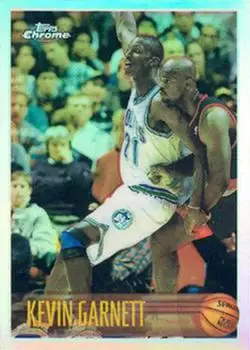 1996-97 Topps Chrome #45R Refractors Kevin Garnett