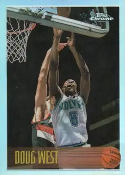 1996-97 Topps Chrome #61R Refractors Doug West