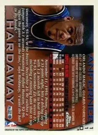Verso de Anfernee Hardaway
