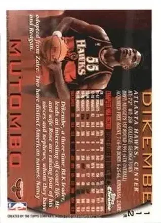 Dikembe Mutombo Rückseite