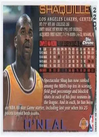 Shaquille O'Neal Rückseite