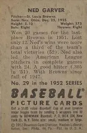 Achterkant van Ned Garver