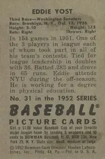 Back of Eddie Yost