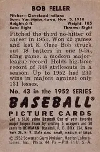 Back of Bob Feller