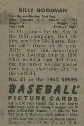 Billy Goodman back