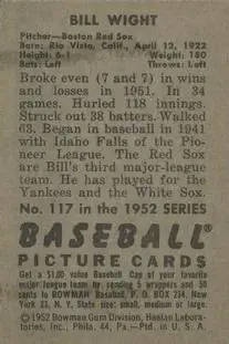 Back of Bill Wight
