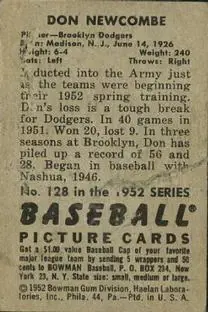 Back of Don Newcombe