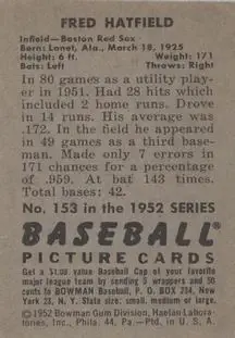 Back of Fred Hatfield