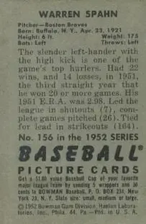Warren Spahn back