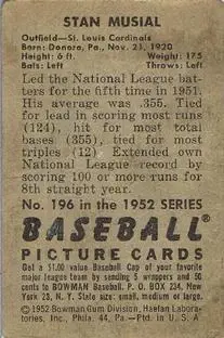 Back of Stan Musial