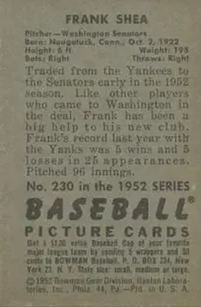 Frank "Spec" Shea back