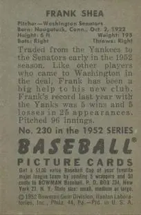 Back of Frank "Spec" Shea