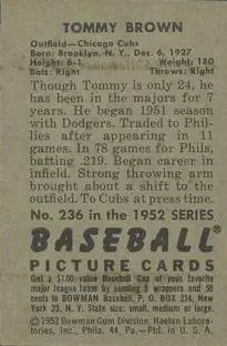 Back of Tommy Brown