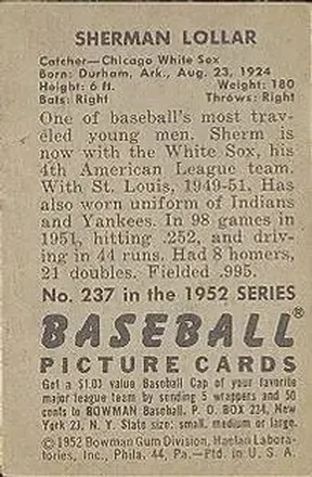 Verso de Sherman Lollar