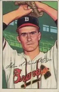 1952 Bowman #244 Lew Burdette